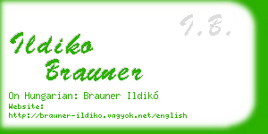 ildiko brauner business card